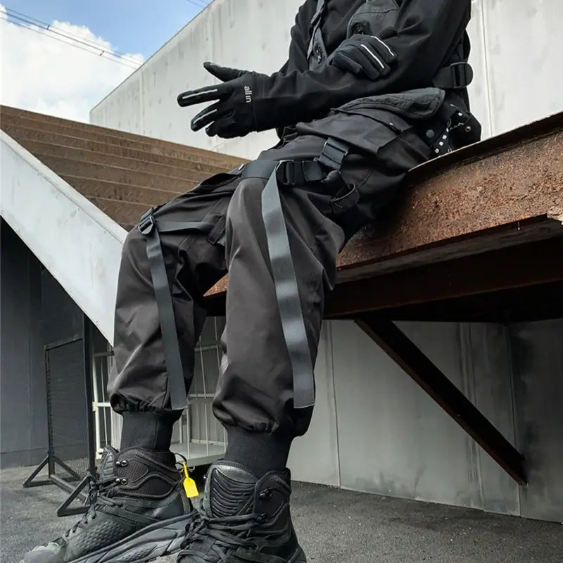 Men Fashion Loose Casual Overalls Youth