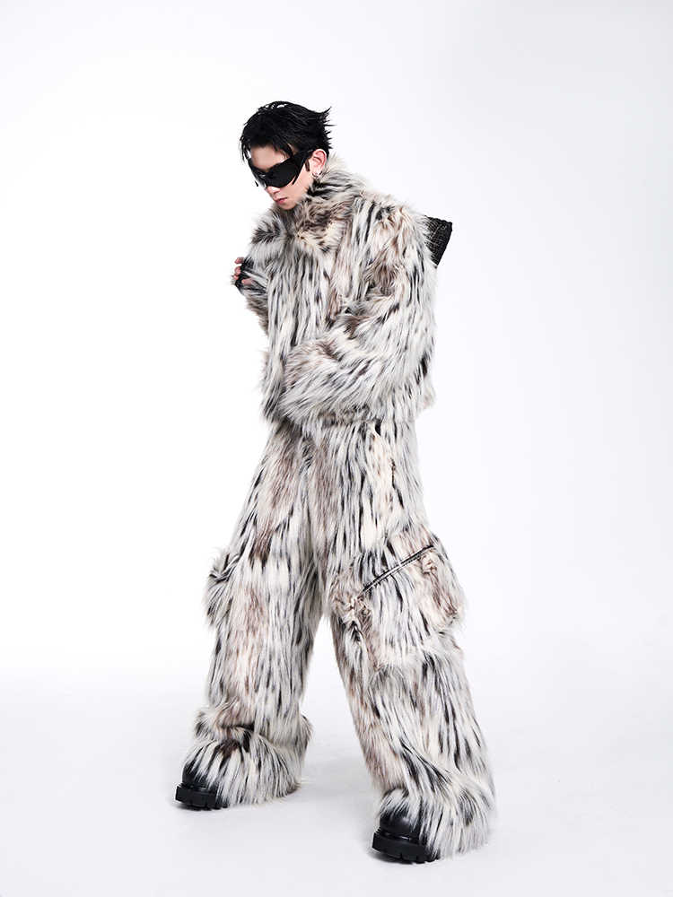 Men’s Short Autumn And Winter Imitation Fur