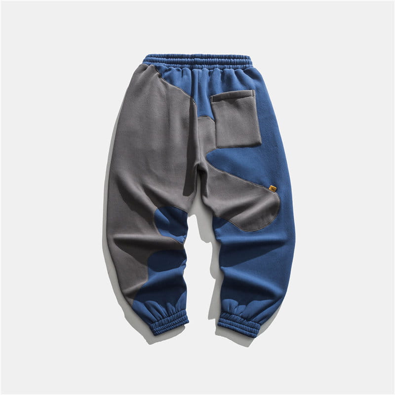 Men’s Casual Pants Japanese Street Contrast Stitching