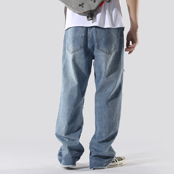 Ins French Overalls Men’s Baggy Daddy Pants