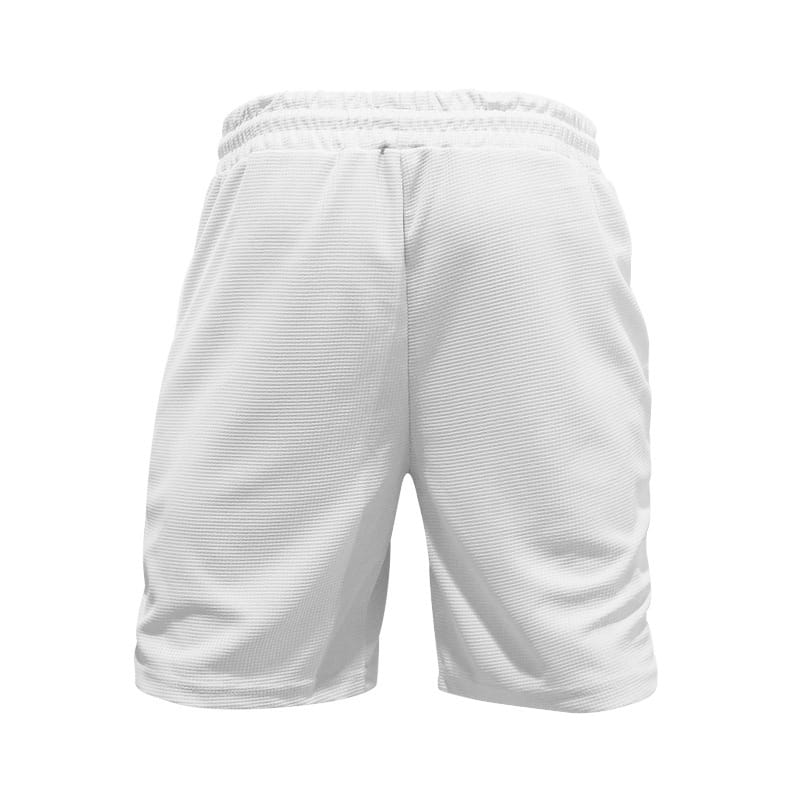 Waffle Round Neck Pocket Short-sleeved Shorts Casual Sports Suit