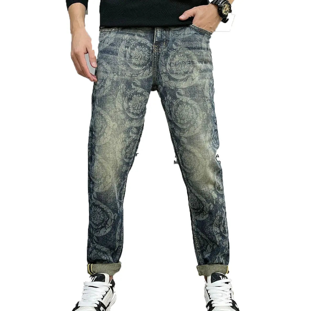Fashion Men’s Jeans Casual Stretch Pants