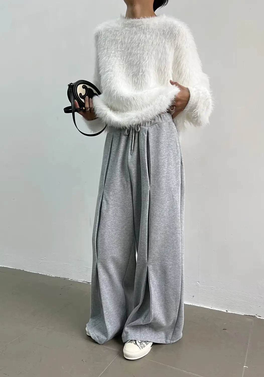 Pure Color All-matching Round Neck Pullover Thickened Mink Sweater Men