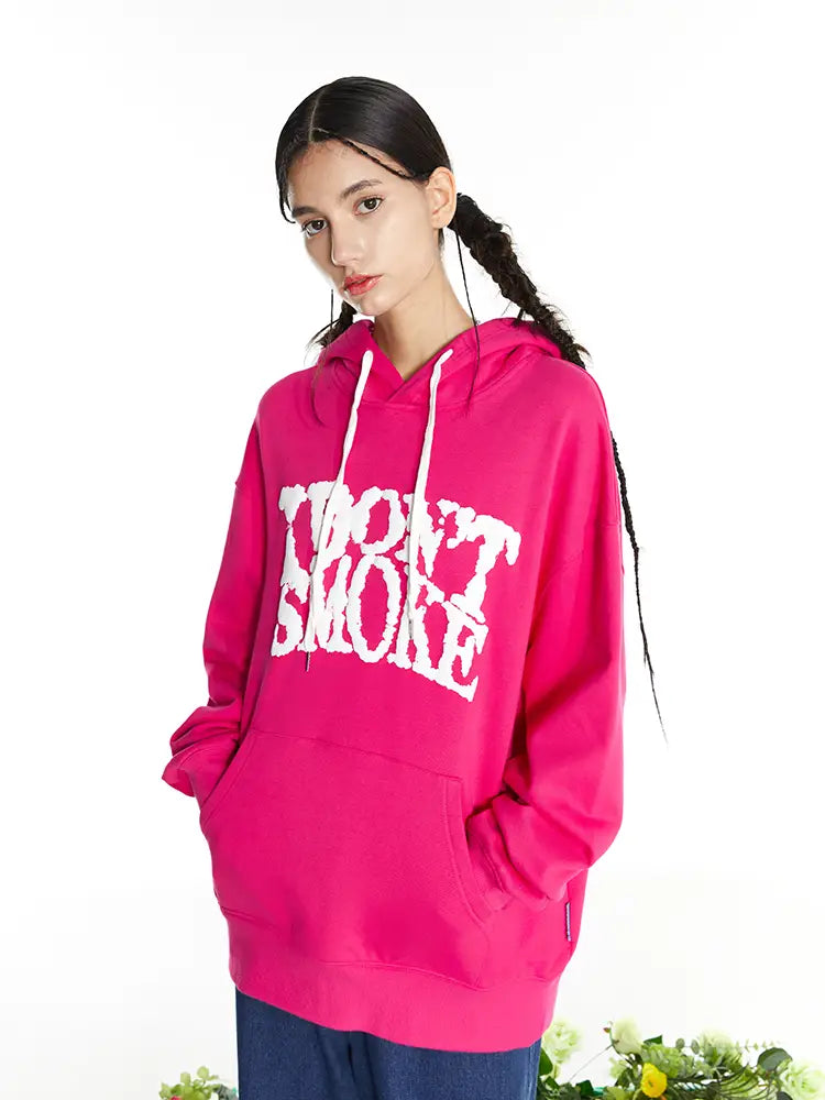 Blue Sky And White Clouds Three-dimensional Quit Smoking Logo Couple Sweater