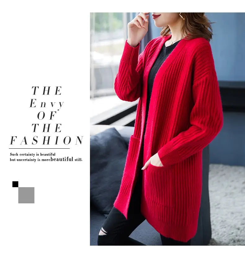 Loose Knitted Shawl Versatile Sweater Coat Women’s