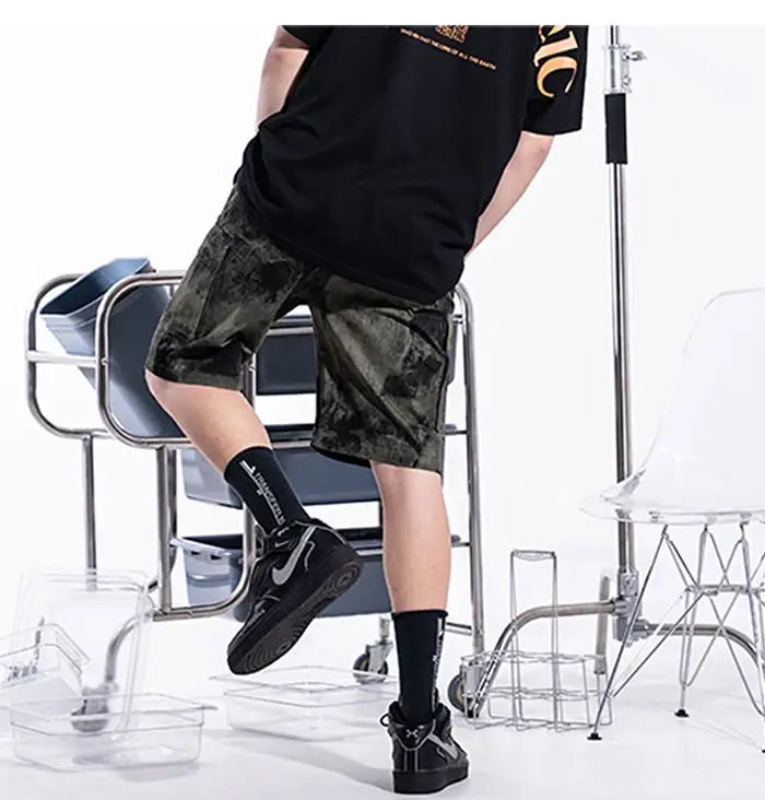 Summer casual loose camouflage shorts