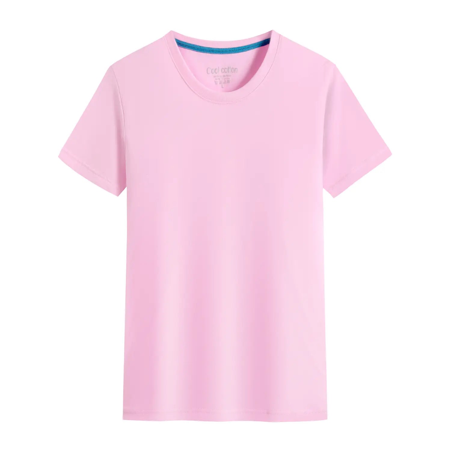 Men’s And Women’s Same Summer Pure Cotton Round Neck T-shirt