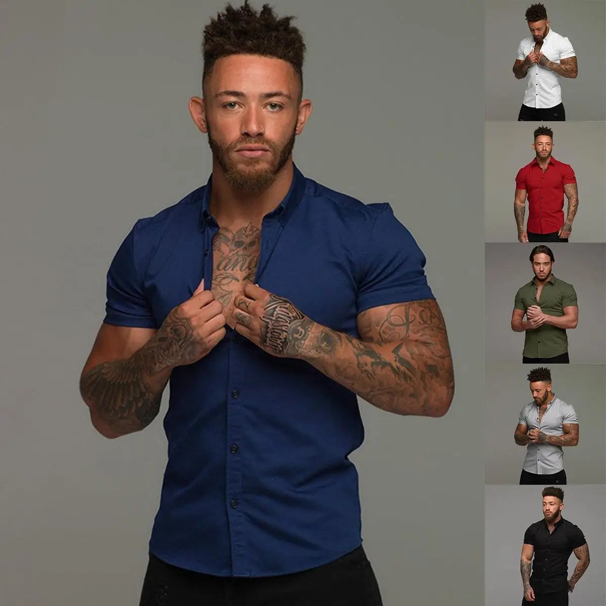 Muscle Men’s Fitness Shirt Short Sleeve