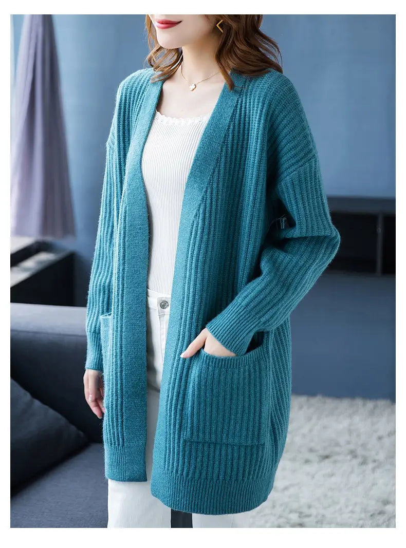 Loose Knitted Shawl Versatile Sweater Coat Women’s
