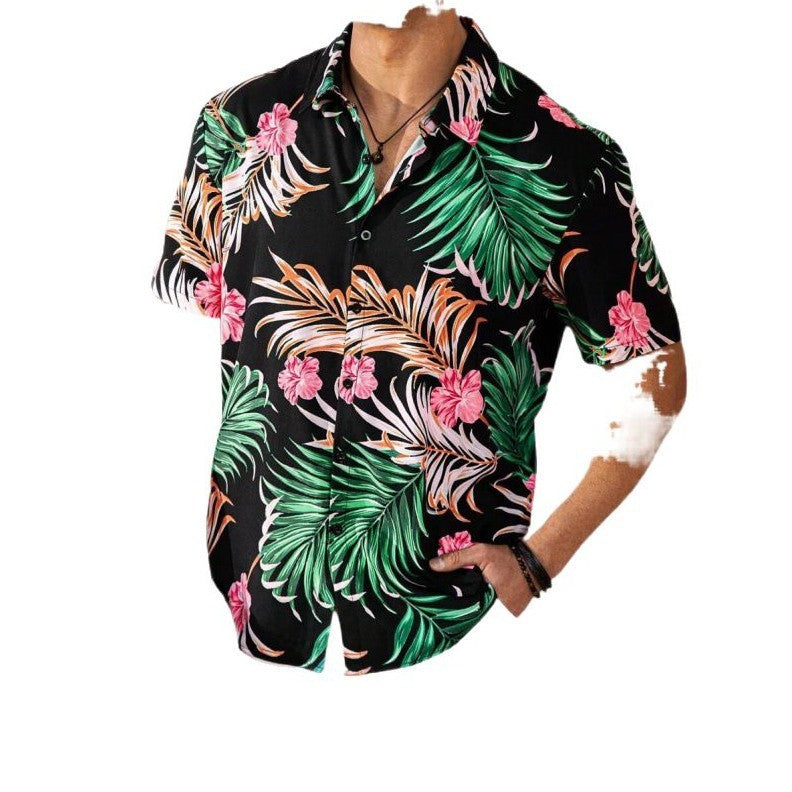 Men’s Shirt 3D Printing Stitching Cartoon