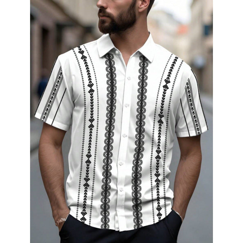 Men’s Shirt 3D Printing Stitching Cartoon - BMCSD212 / S