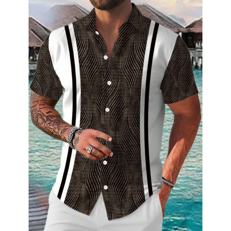 Men’s Shirt 3D Printing Stitching Cartoon - BMCSD219 / S
