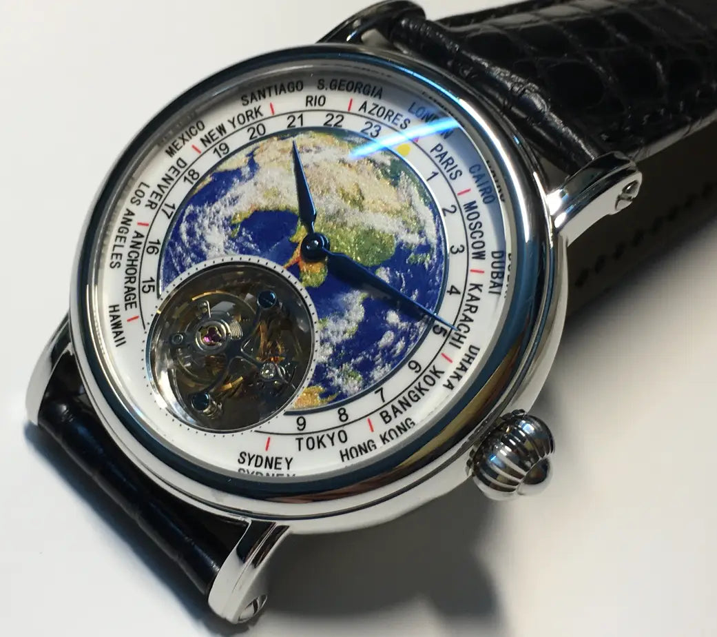 Tourbillon Time Machine Mechanical Movement Luxury Watch
