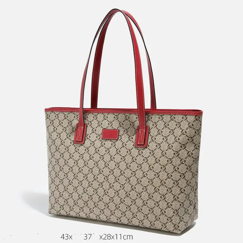 Women’s Large Capacity Genuine Leather Tote Bag