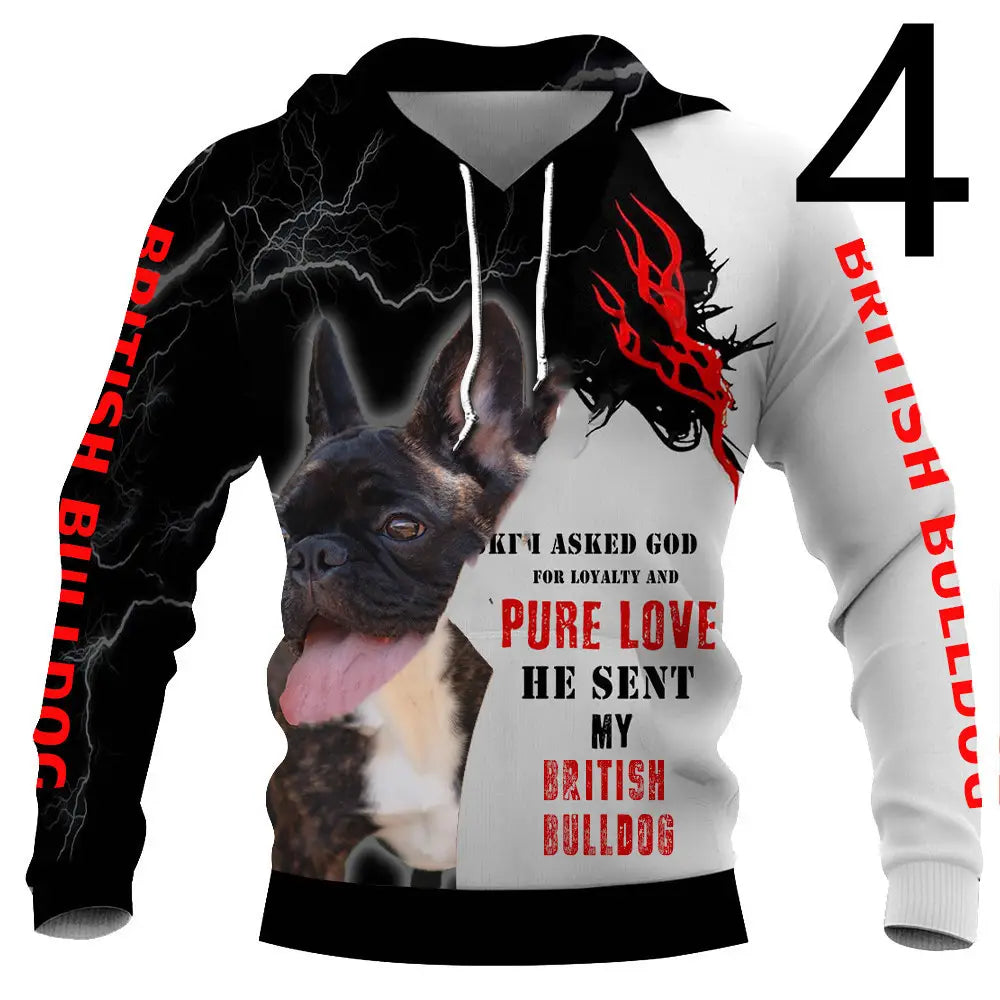 Thin 3D Digital Printing Hooded Sweatshirt