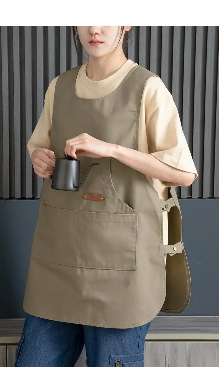 Coffee Shop Milk Tea Shop Hair Overclothes Vest