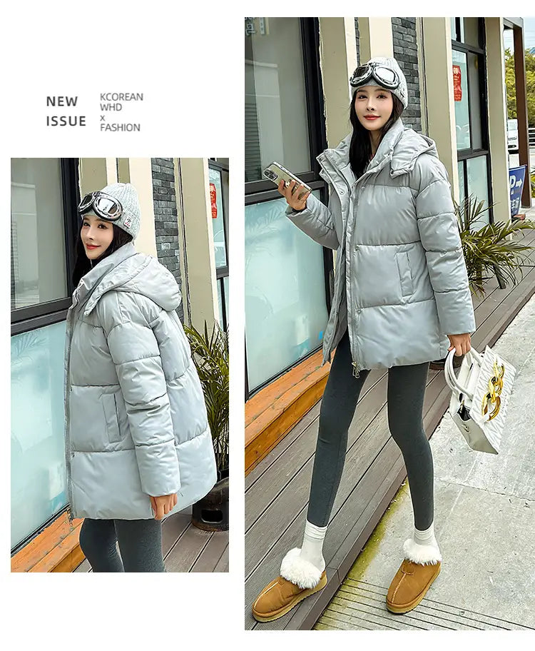 Women’s Mid-length Thickened Minority Fashion Temperament Cotton-padded Jacket