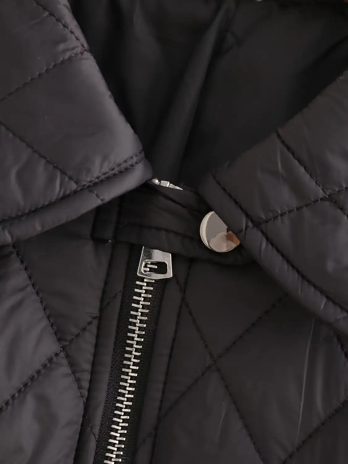 Fashion Simple With Belt Quilted Cotton Coat Jacket