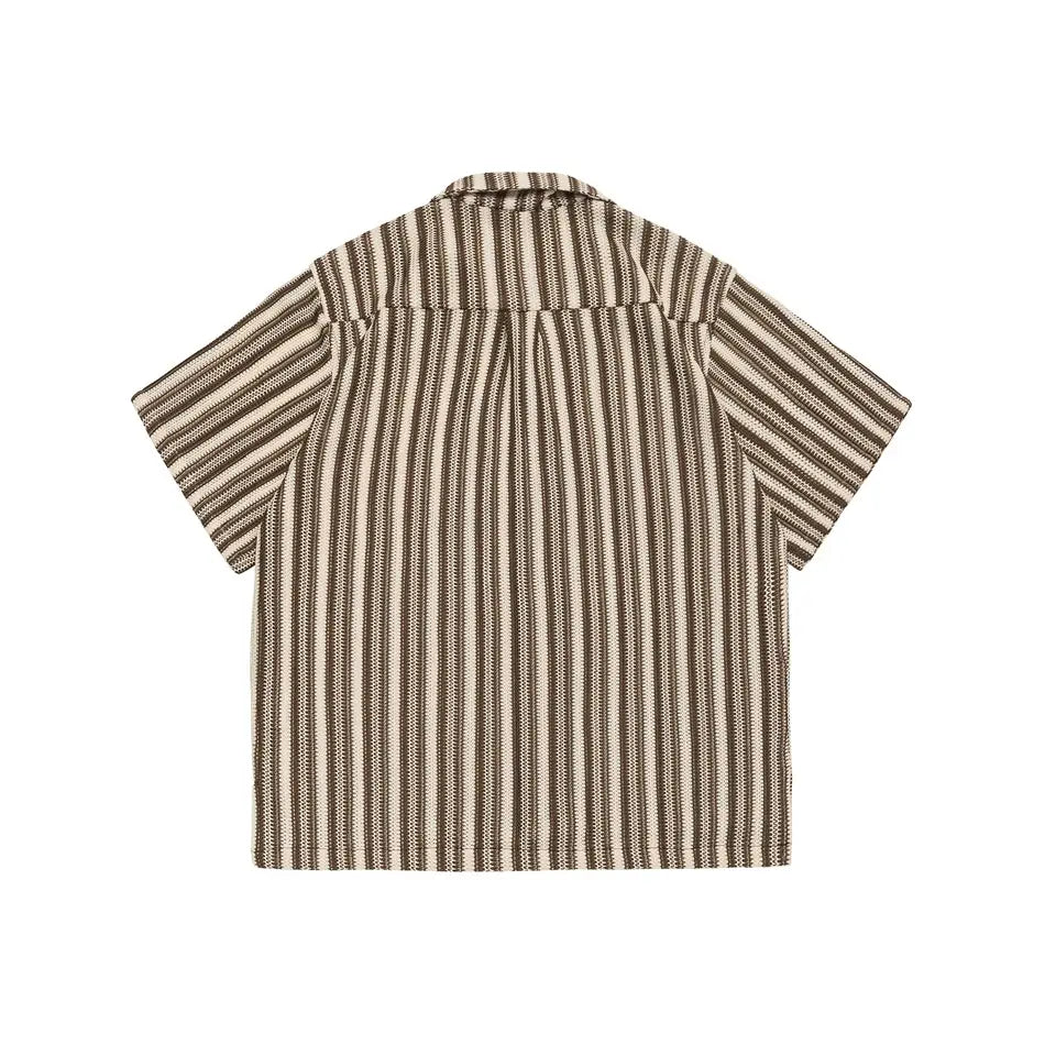 Shirt Men’s Loose Short Sleeve Jacket