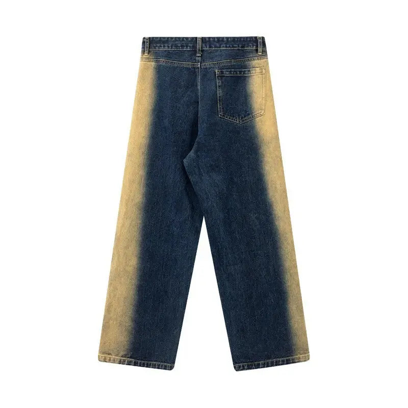 Men’s And Women’s Same High Street American Monkey Wash Jeans