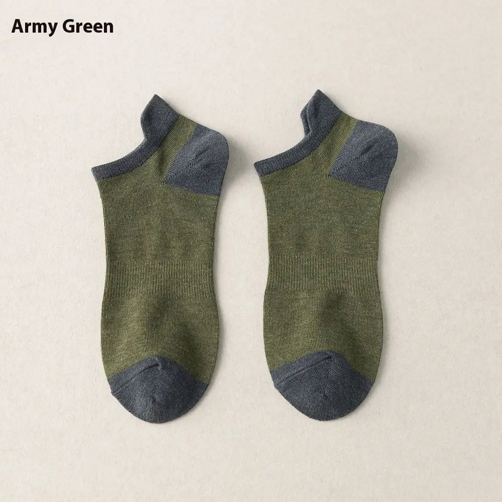Combed Cotton Bottom Sweat-absorbing Deodorant Anti-ankle Socks Low-cut Men’s Retro Waist