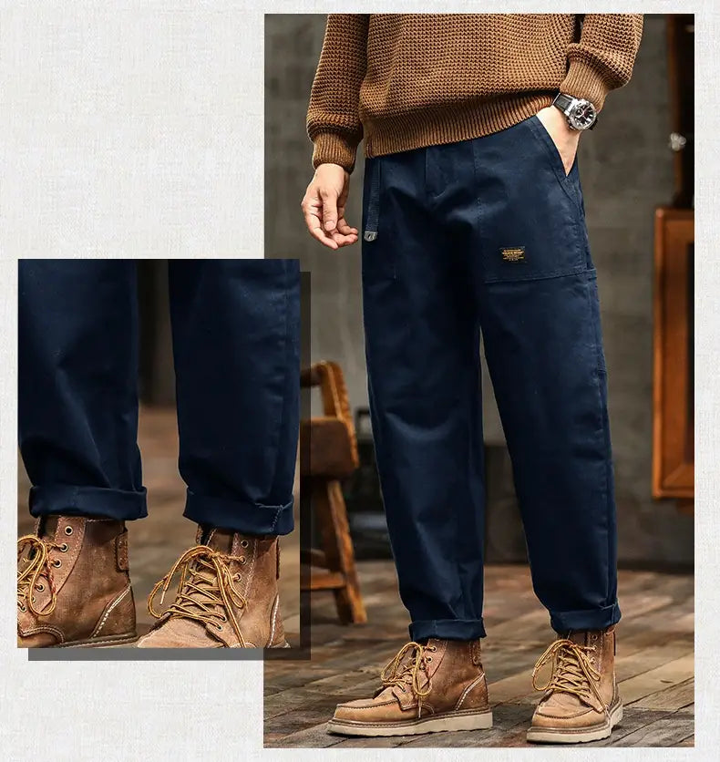Trendy Men’s Clothing Retro Overalls Fashion Brand