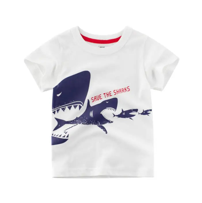 Children’s Wear Summer New Korean Children’s Boys Cotton T-shirt Men’s Treasure In Children’s Short Sleeves