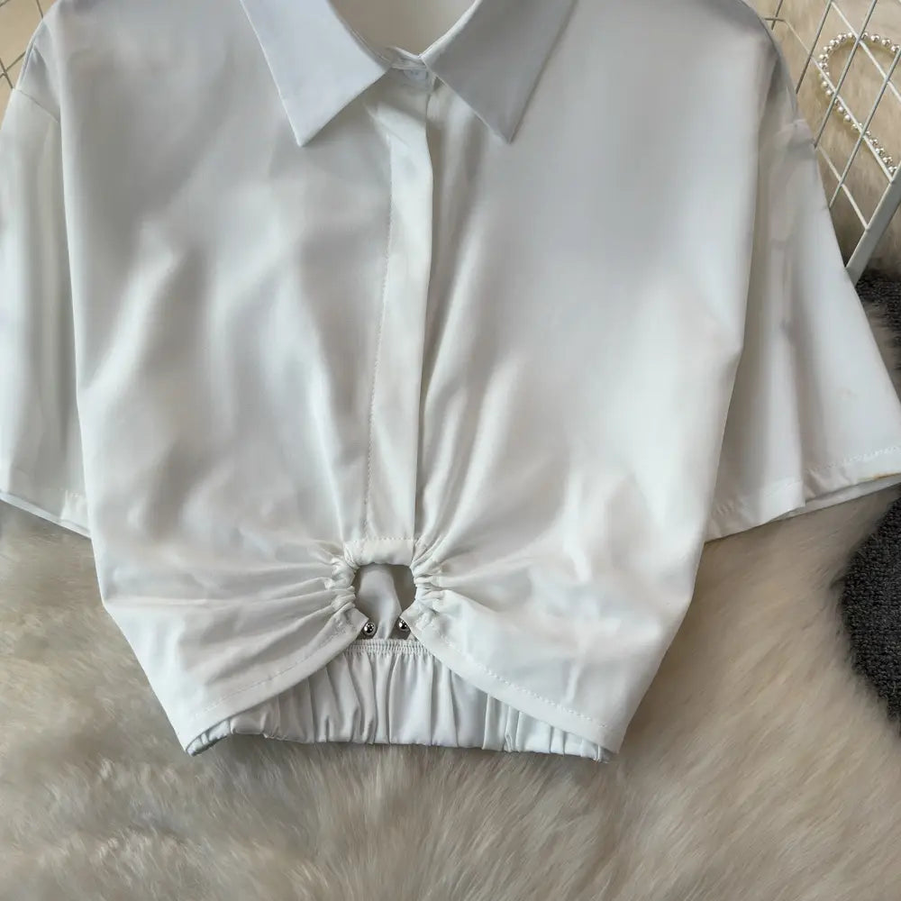 Summer French Minority Design Blouse Shirt For Women