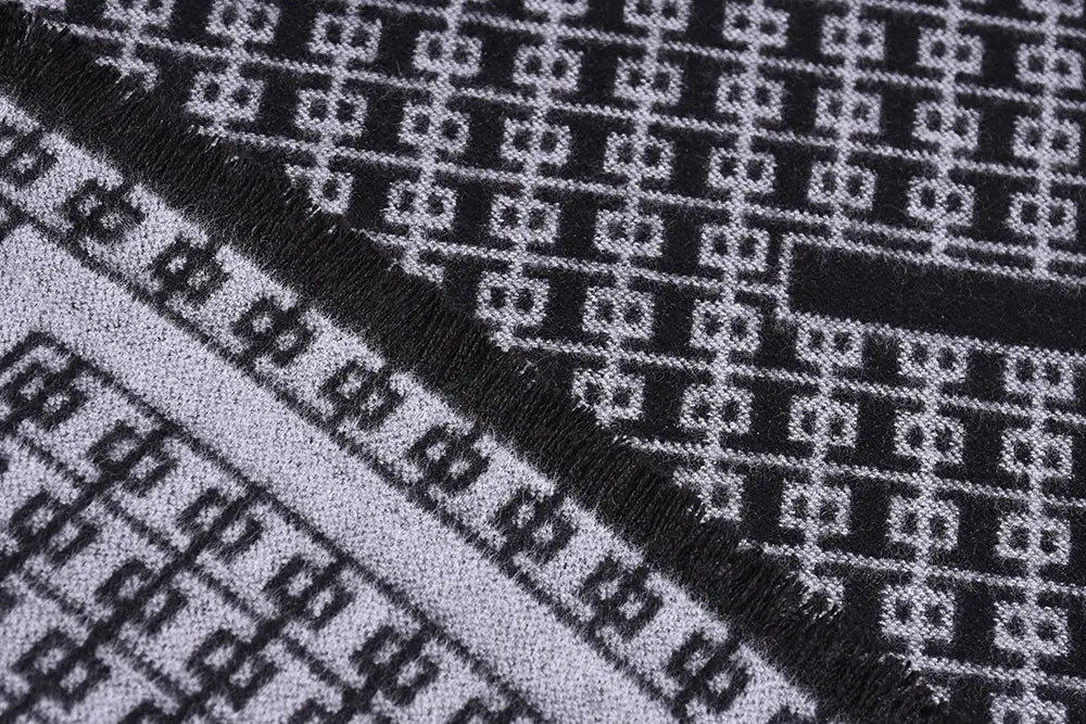Double-sided Thick Warm Korean Men’s Knitted Scarf