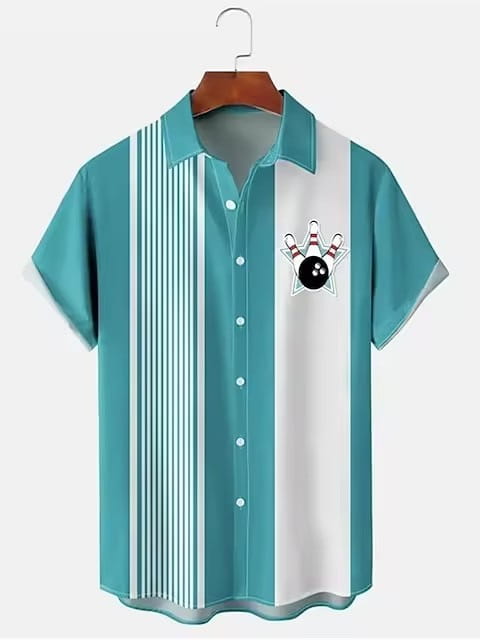 Men’s Shirt Bowling 3d Digital Printing