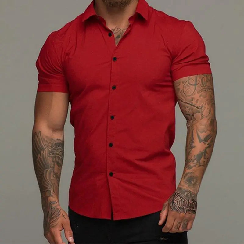 Muscle Men’s Fitness Shirt Short Sleeve