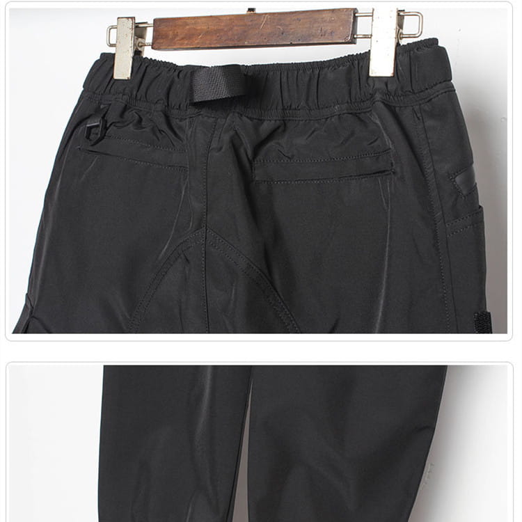 En’s Spring Tactical Functional Wind Ribbon Paratrooper Pants