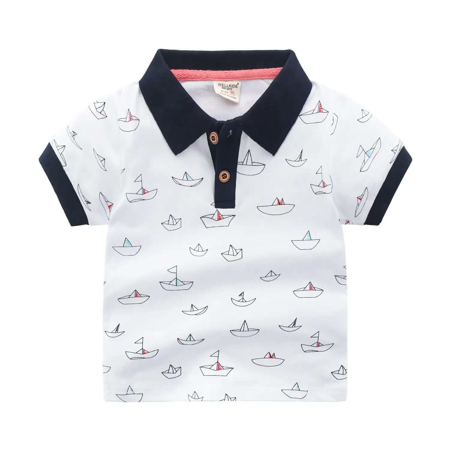 Children’s Short-sleeved Polo Shirt Lapel T-shirt