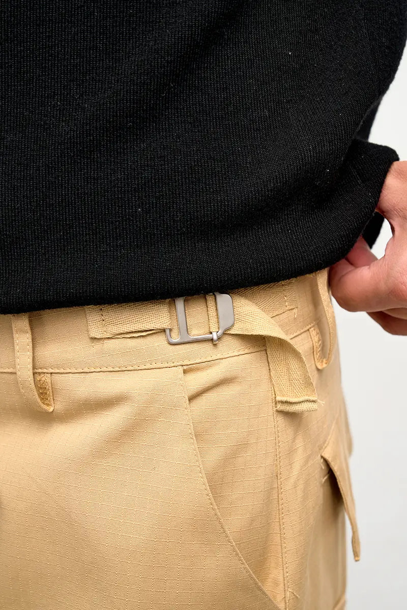 Retro Multi-pocket Stitching Denim Contrast Color Loose Straight Casual Pants
