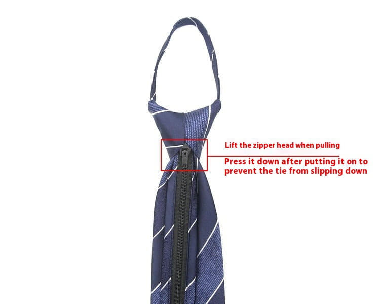 Men’s Formal Wear Business Zipper Tie-free