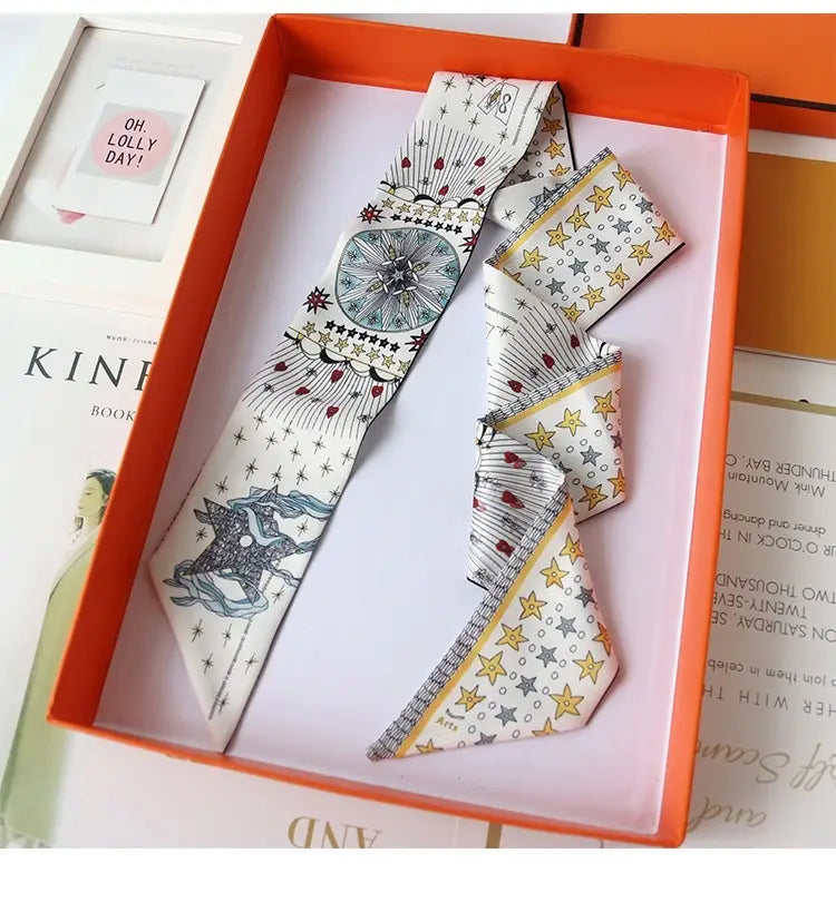 Ribbon Thin Narrow Bag Handle Scarves Decoration