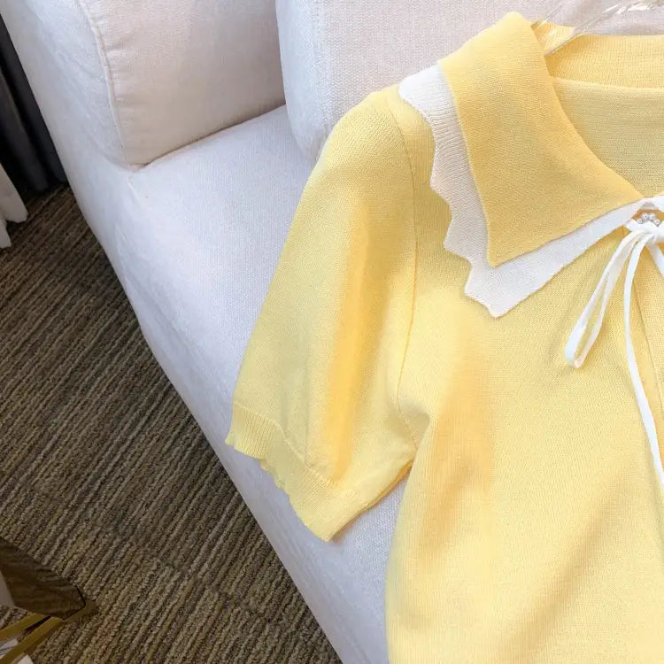 Women’s Design Short Sleeve Bow T-shirt