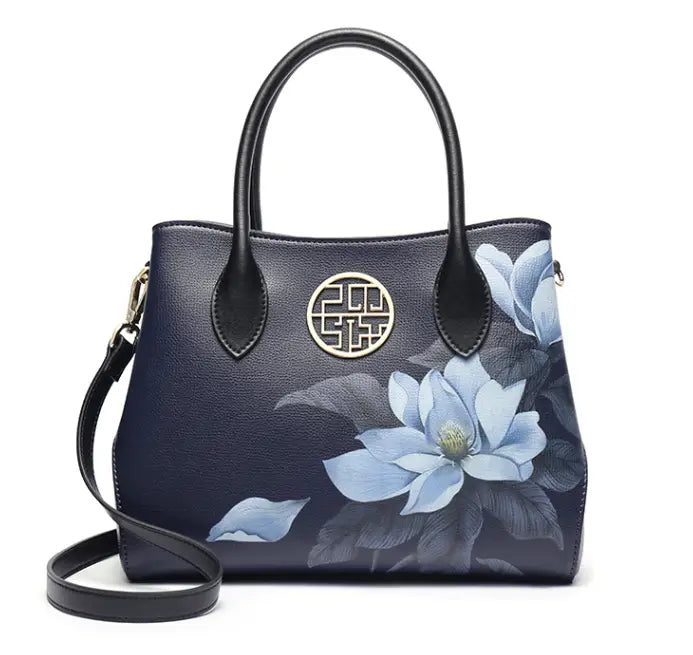 Women’s New Stylish Leather Handbag Fashion Chinese Style