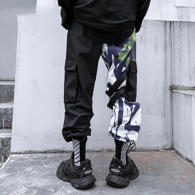 Guochao functional wind high street streamer overalls