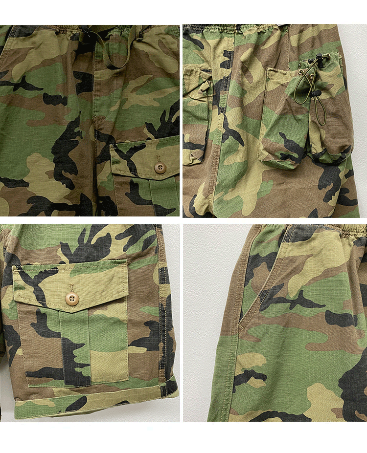 Men’s Summer Thin Loose Casual Cotton Cargo Shorts