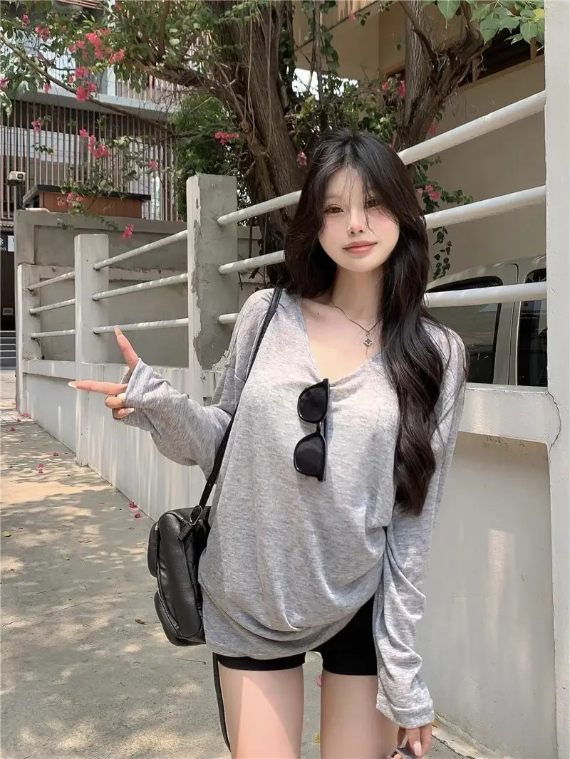 Blue Sweet Hot Girl Sun Protection Top