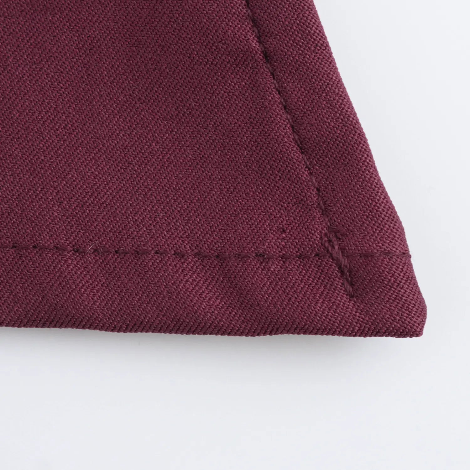 Beveled Pleated Decorative Padded Shoulder Top