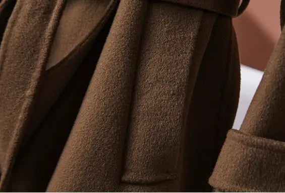 Fashion Personality Reversible Cashmere Coat Women