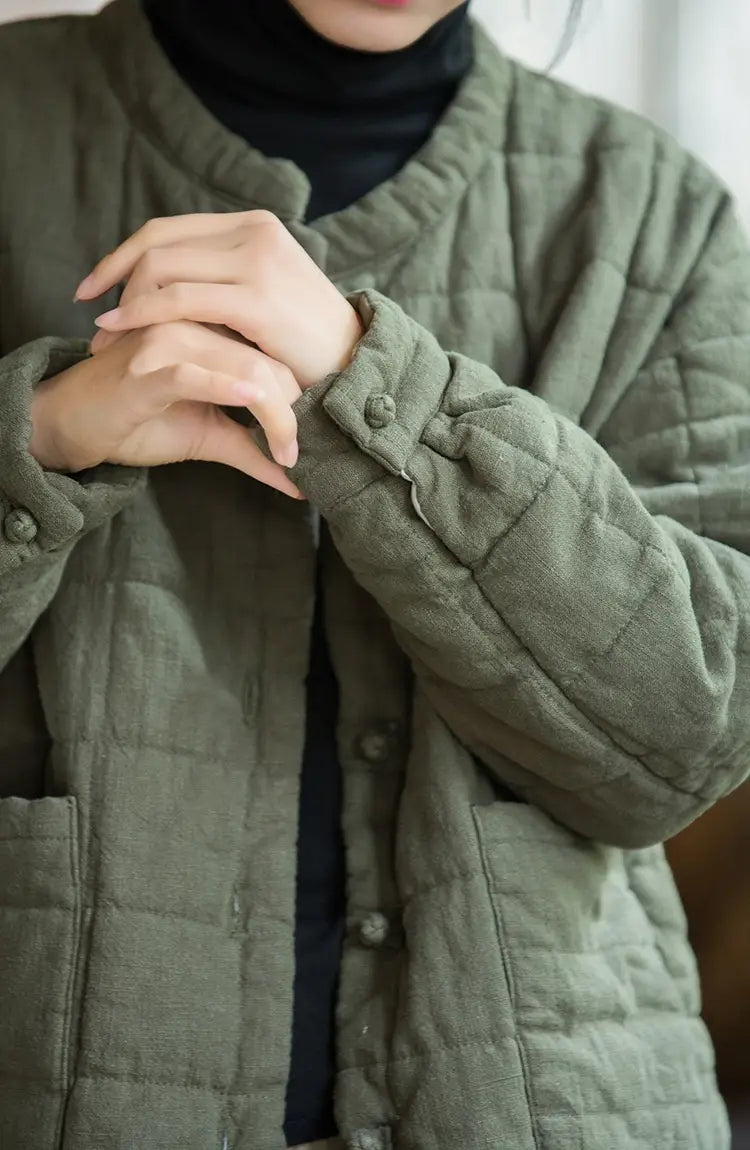 Fashion Artistic Women’s Short Cotton-padded Coat