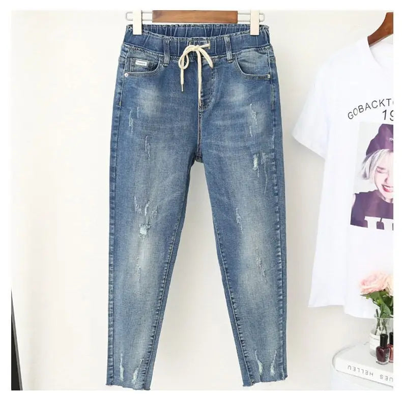 Oversized Jeans Women’s Loose High Waist Harem Pants