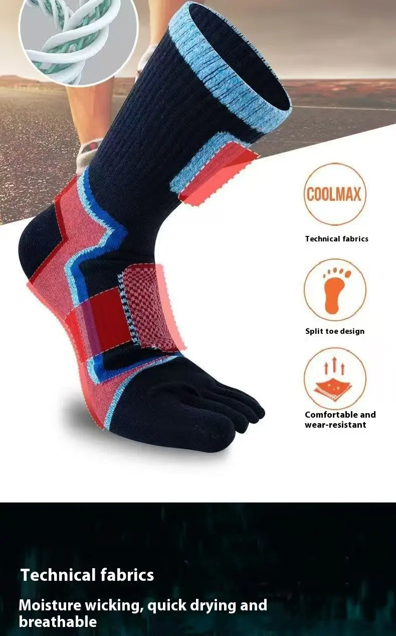 Men’s Long Sports Sweat-absorbent Cotton Socks