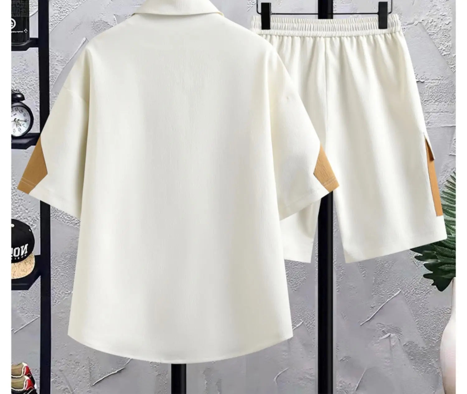 New Chinese Style National Style Suit Men’s Summer Short Sleeve Shirt Shorts Wear A Set Of Casual Sports Clothes
