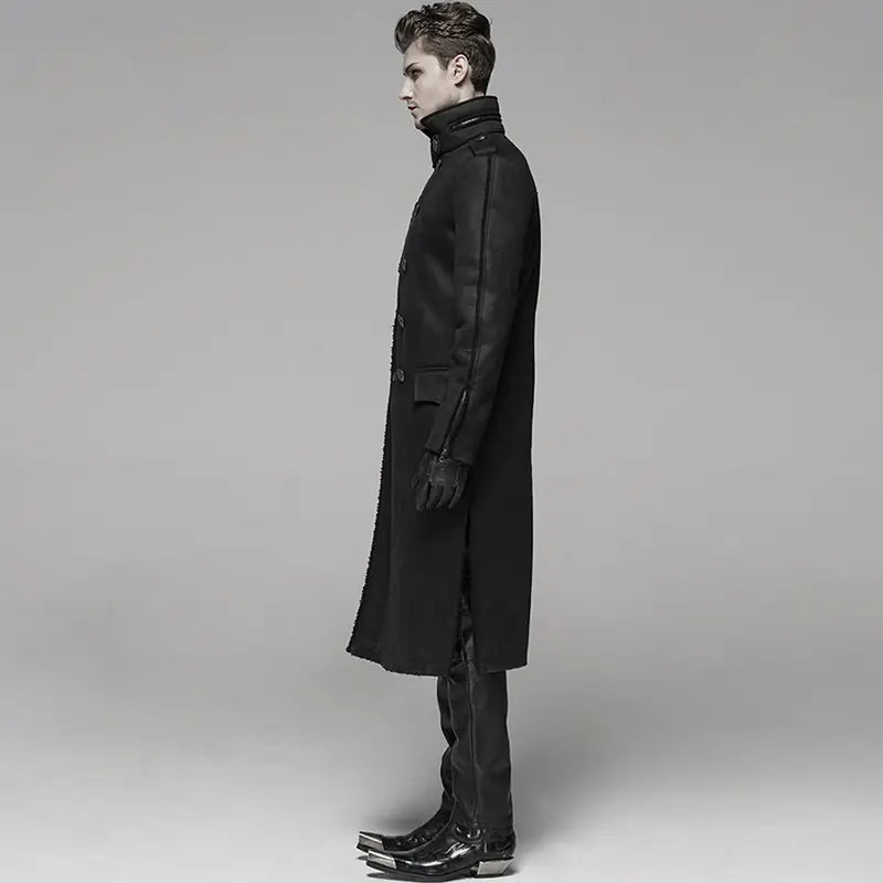 Punk Gothic Rock Fur One Piece Men’s Windbreaker