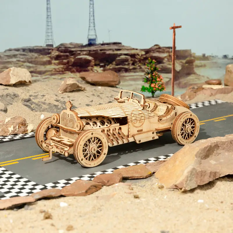 Car 3D Wooden Puzzle Game Assembly Racing Children’s Toys