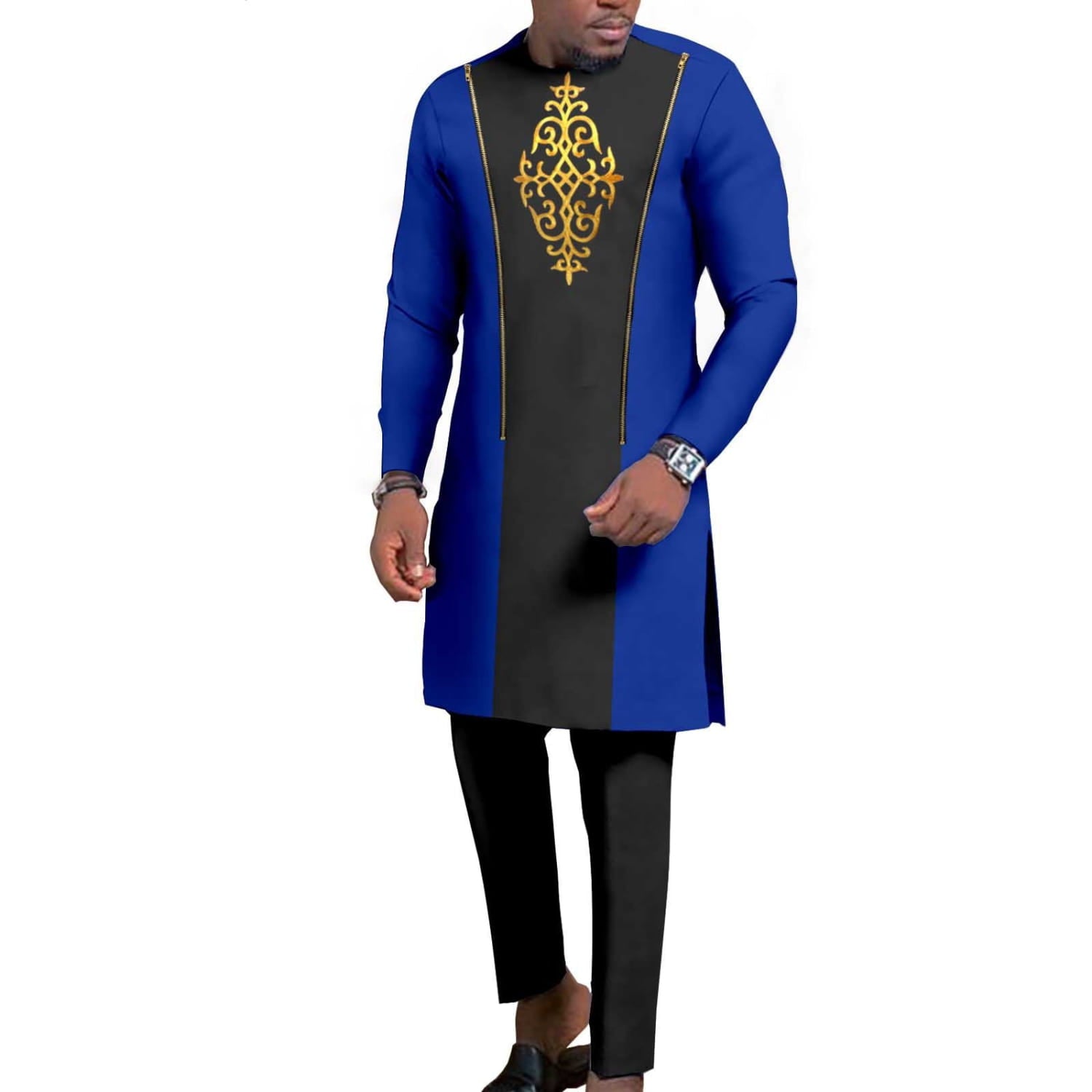 New Men’s Bronzing Cotton Two-piece Set